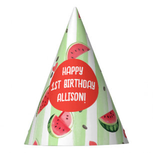 Chapeaux De Fêtes Un dans un melon, Fruit Fille d'été Anniversaire