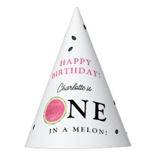 Chapeaux De Fêtes Un dans une pastèque Melon Anniversaire d'été