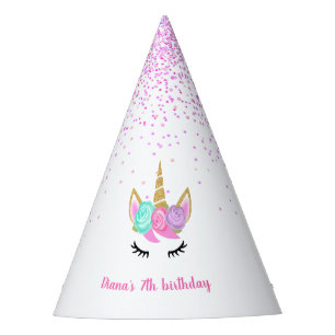 Chapeaux De Fêtes Unicorn party Cute parties scintillant nom personn