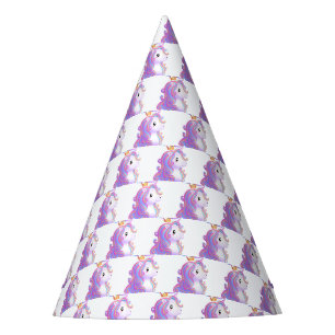 Chapeaux De Fêtes Unicorne Whimsical Anniversaire