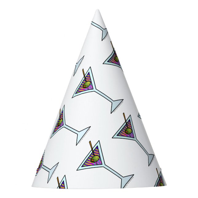 CHAPEAUX DE FÊTES VERRE DE MARTINI (Devant)