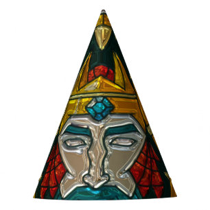 Chapeaux De Fêtes Viking Portrait Revêtement métallique