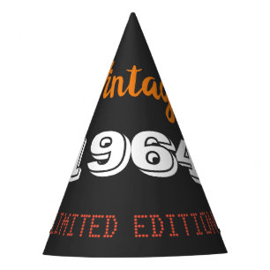 Chapeaux De Fêtes Vintage 1964 édition limitée 60e cadeau d'annivers