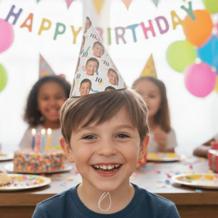 Chapeaux De Fêtes Visage personnalisé 20e 30e 40e 50e 60e 70e Annive