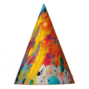 Chapeaux De Fêtes Vivid Chaos Splash Graffiti