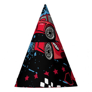 Chapeaux De Fêtes Voitures Abstraites, gronge motif enfantin.