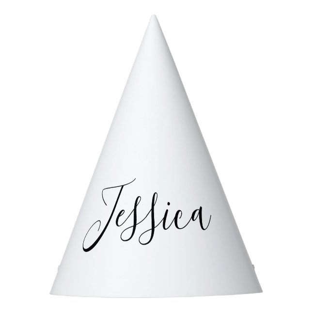 Chapeaux De Fêtes Votre nom | Script élégant (Devant)