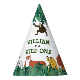 Chapeaux De Fêtes Wild One First Birthday Party Jungle Safari