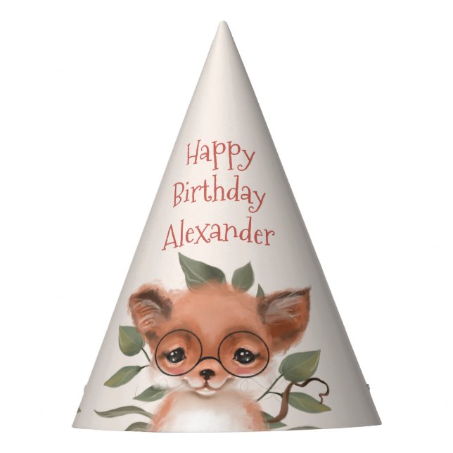 Chapeaux De Fêtes Woodland Thème Anniversaire Fête pour Garçon (Devant)