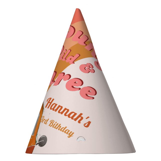 Chapeaux De Fêtes Young wild & Three Groovy daisy 3rd Birthday Party (Droite)