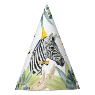 Chapeaux De Fêtes Zebra Party Animaux Safari Wild Animaux Anniversai