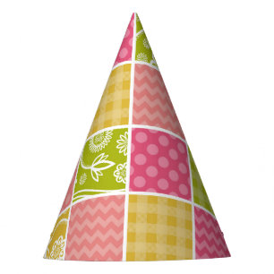 Chapeaux De Fêtes Zigzag, Chevron, Pois, En vichy, Patchwork
