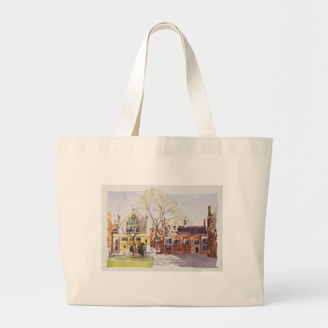 Chapel and Hall Lincoln's Inn Large Tote Bag (Front)