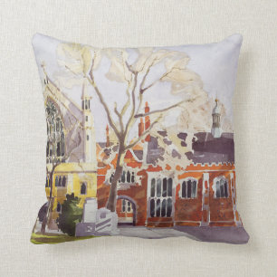 Chapel and Hall Lincoln's Inn Throw Pillow