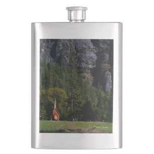 Chapel at Yosemite Hip Flask