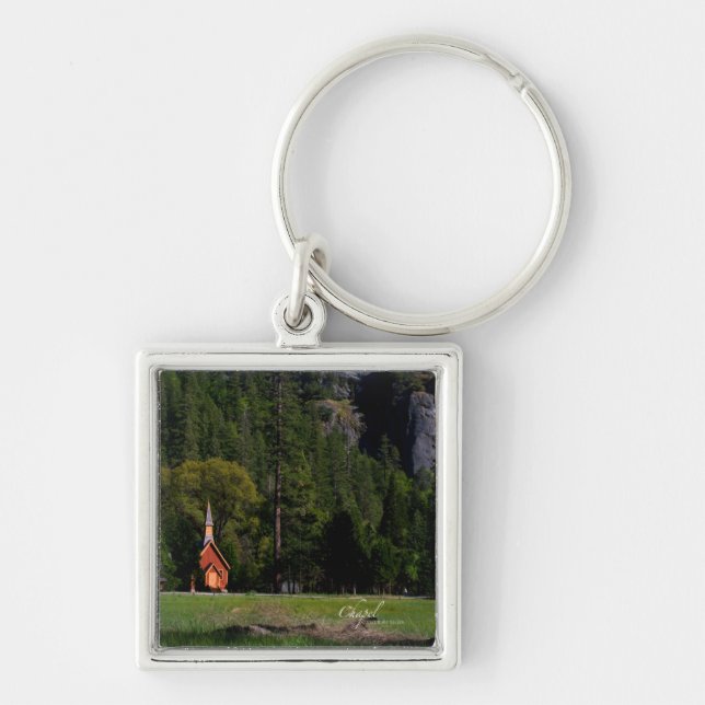Chapel at Yosemite Keychain (Front)