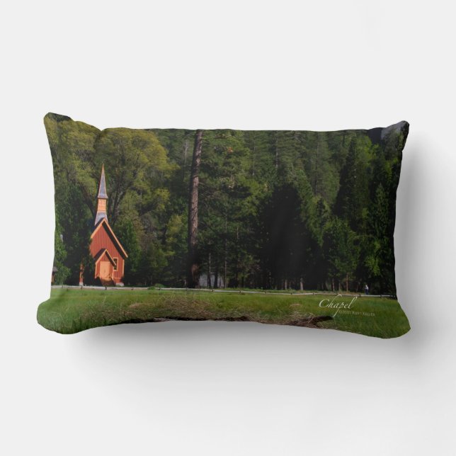 Chapel at Yosemite Lumbar Pillow (Front)