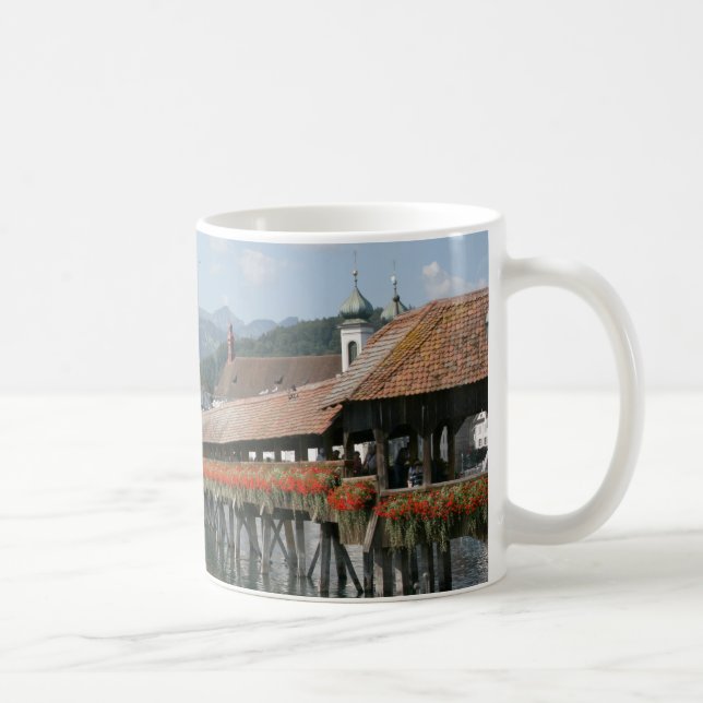Chapel Bridge, Lucerne, Switzerland Coffee Mug (Right)