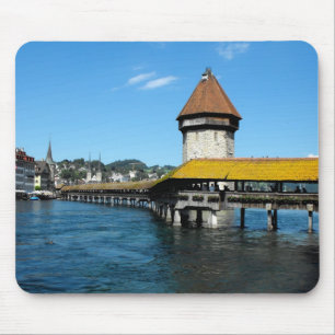 Chapel Bridge, Lucerne, Switzerland Mouse Pad