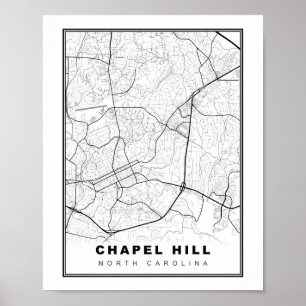 Chapel Hill Map Poster