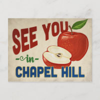 Chapel Hill North Carolina Apple - Vintage Travel