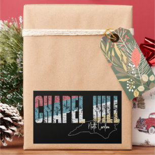 Chapel Hill North Carolina Cool Retro Weathered Sticker