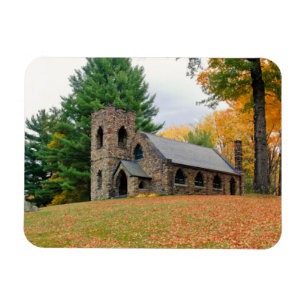Chapel in fall magnet