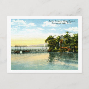 Chapel Island, Greenwood Lake, NY 1916 Vintage Postcard