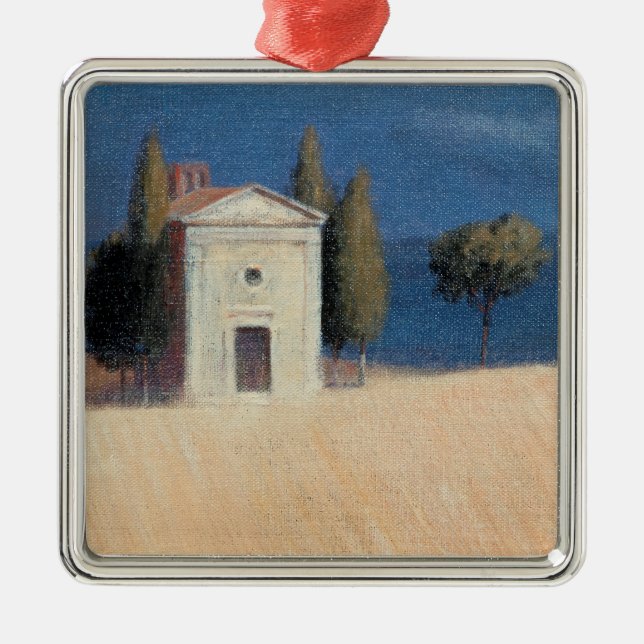 Chapel near Pienza II 2012 Metal Ornament (Front)