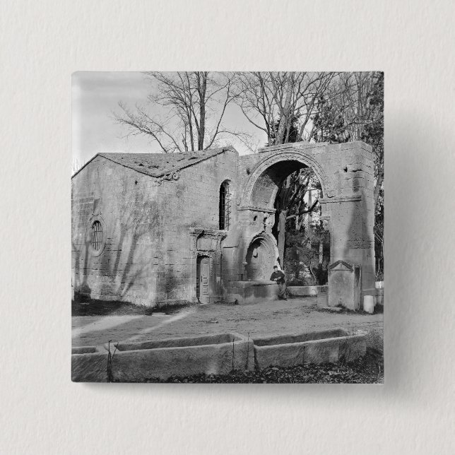 Chapel of Saint-Accurse 2 Inch Square Button (Front)