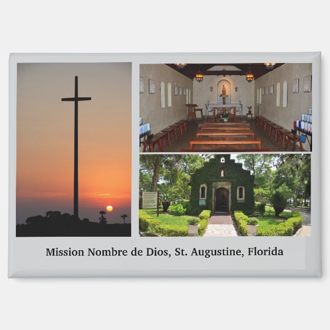 Chapel of the mission of Nombre de Dios  Postcard Magnet (Front)