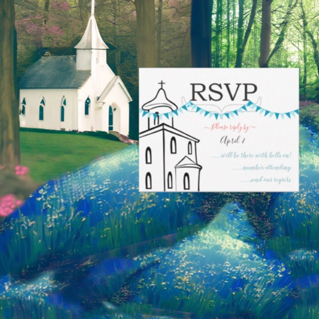 Chapel RSVP-size for RSVP Envelopes Card (Creator Uploaded)