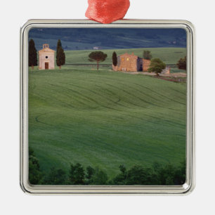 Chapel San Quirico d'Orcia, Tuscany, Italy Metal Ornament