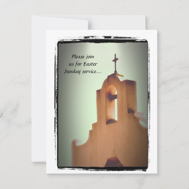 Chapel with Cross Church Easter Sunday Invitation (Front)