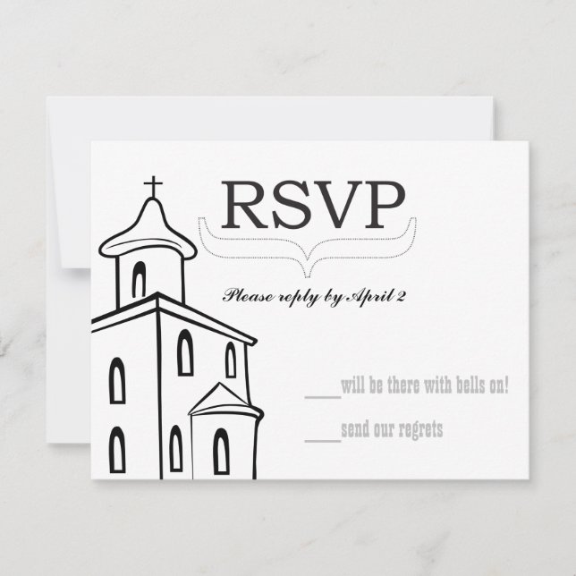 Chapelle RSVP-size pour les enveloppes RSVP (Devant)