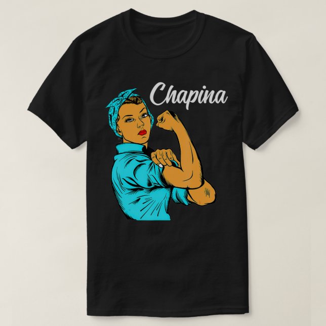 Chapina Guatemalan Guatemala Flag Colours Women Gi T-Shirt (Design Front)