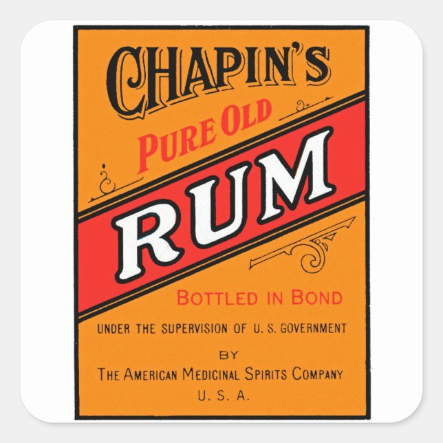 Chapins Pure Vieux Étiquette de rhum (Devant)
