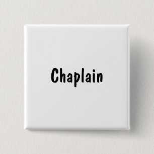 Chaplain 2 Inch Square Button