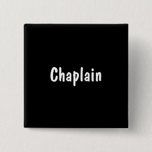 Chaplain 2 Inch Square Button