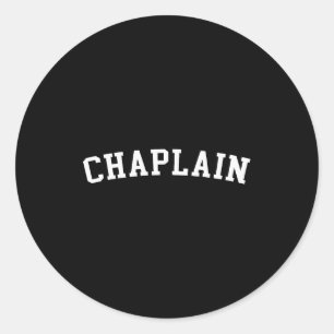 Chaplain  classic round sticker