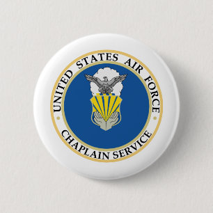 Chaplain Service Insignia 2 Inch Round Button