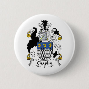 Chaplin Family Crest 2 Inch Round Button