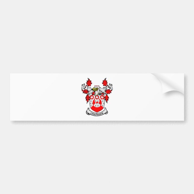 CHAPMAN Coat of Arms Bumper Sticker (Front)