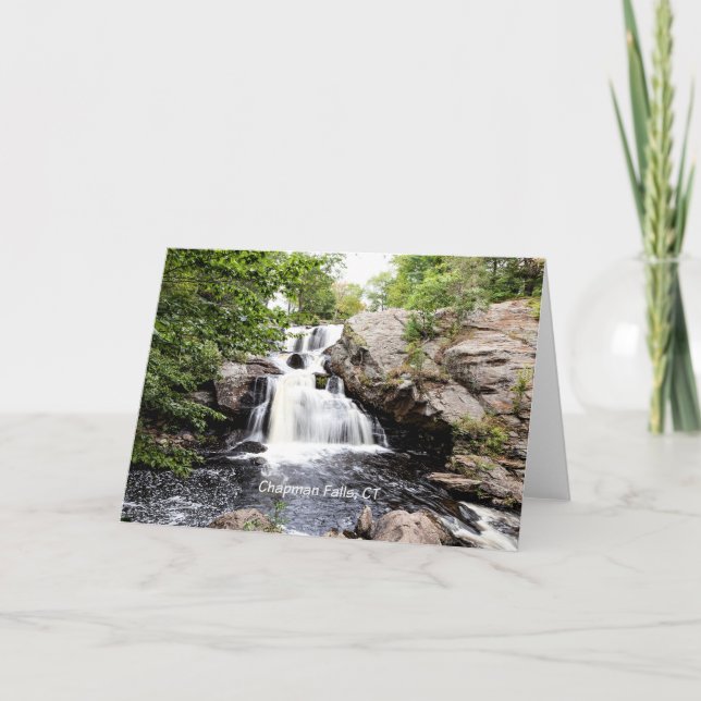 Chapman Falls, East Haddam, CT, Card (Front)