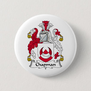 Chapman Family Crest 2 Inch Round Button