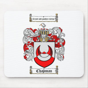 CHAPMAN FAMILY CREST -  CHAPMAN COAT OF ARMS MOUSE PAD