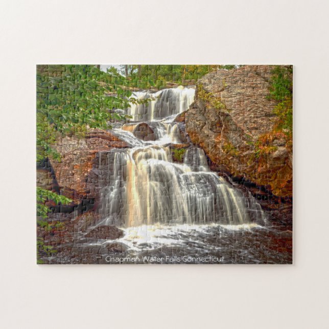 Chapman Water Falls Connecticut. Jigsaw Puzzle (Horizontal)