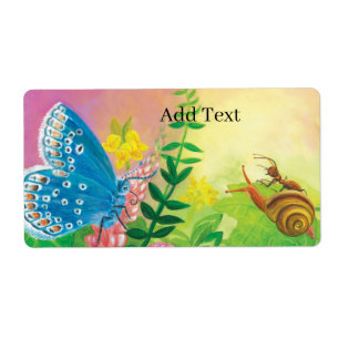 Chapman's Blue Butterfly & Ant & Snail Custom