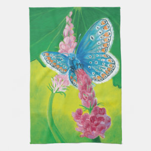 Chapmans blue butterfly (Polyommatus thersites)  Kitchen Towel