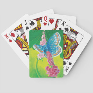 Chapmans blue butterfly (Polyommatus thersites) Playing Cards